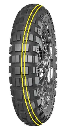 Must-Have MITAS 170/60B17 ENDURO TRAIL XT DAKAR 72T TL/TT M+S (DVOJITÝ žlutý PASEK) ZADNÍ DOT 2024