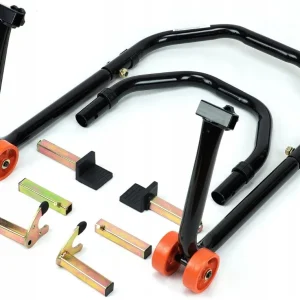 Odeslání Ihned BIKETEC stojan na zvedák motocyklu 3W1 (přední/zadní - typ L/V) komplet