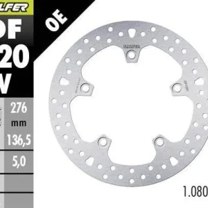 Vrácení Zdarma GALFER brzdový kotouč zadní BMW R 1200GS ADVENTURE 13-; R 1200GS/R/RS/RT 13-; 1250GS ADVENTURE 19-; R1250 GS/R/RS/RT 19 (ROUND DISC) (276X136,5X5mm)