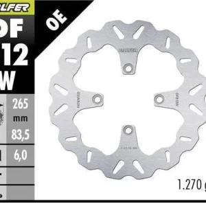 GALFER brzdový kotouč zadní DUCATI DIAVEL 1200/1260 11-; MULTIstrada 1200/1260 15-; X DIAVEL 1200/1260 19 (WAVE DISC) (265X83,5X6mm) Rychlé Dodání