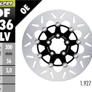 Profesionální GALFER brzdový kotouč zadní HARLEY-DAVIDSON (300X56X5) plovoucí