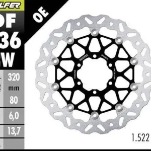 Moderní GALFER přední brzdový kotouč BMW M 1000R 23-; M 1000RR 21-; M 1000XR 24-; S 1000R 21- ; S 1000RR 19-; S 1000XR 20- (WAVE FLOATING) (320X80X5mm)