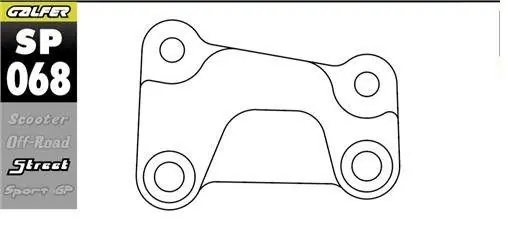 GALFER adaptér brzdového kotouče 320mm HARLEY DAVIDSON levá strana (HD LEFT SIDE) Ihned K Objednání