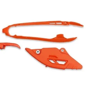 Oblíbený UFO 2026/01 komplet kluzák + vodítko řetězu KTM SX 125 / 150 / 250 / 300 25-26, SX-F 250 / 350 / 450 25-26 barva oranžová