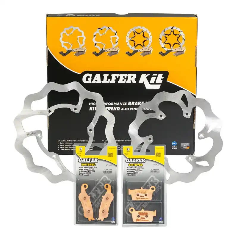 Bezpečná Platba GALFER sada YAMAHA YZ 250F 18-20; YZ 450F 18-20 (brzdové kotouče a destičky vpředu a vzadu)