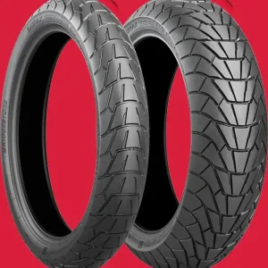 Odeslání Ihned BRIDGESTONE 130/80-18 BATTLAX ADVENTURECROSS SCRAMBLER AX41S 66P TT PŘEDNÍ DOT 2025
