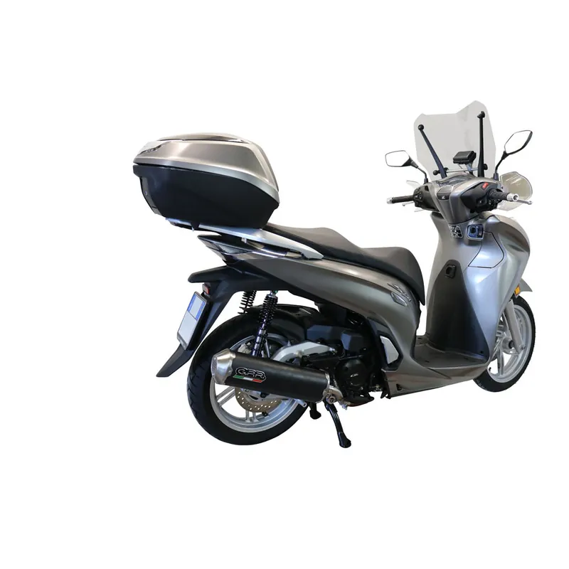 Slip-on exhaust GPR EVO4 ROAD HON.11.EVO4 Matte Black including removable db killer, link pipe and catalyst Originální