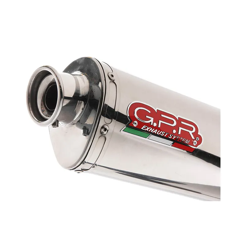 Vrácení Zdarma Dual slip-on exhaust GPR TRIOVAL H.138.TRI Polished Stainless Steel including removable db killers and link pipes