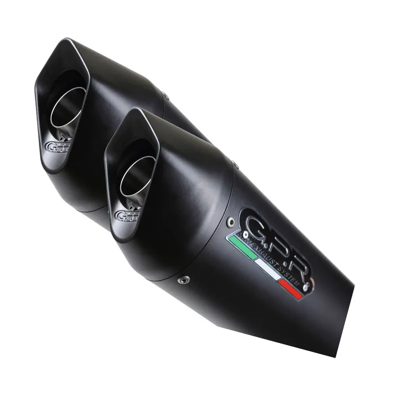 Dual slip-on exhaust GPR FURORE D.58.1.FUNE Matte Black including removable db killers and link pipes Cenová Bomba