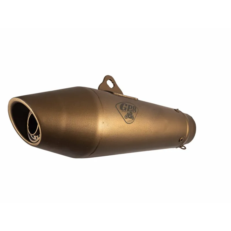 Universal silencer GPR VINTAVOGE CAFÉ RACER CAFE.15.VB Bronze without link pipe Rychlé Dodání