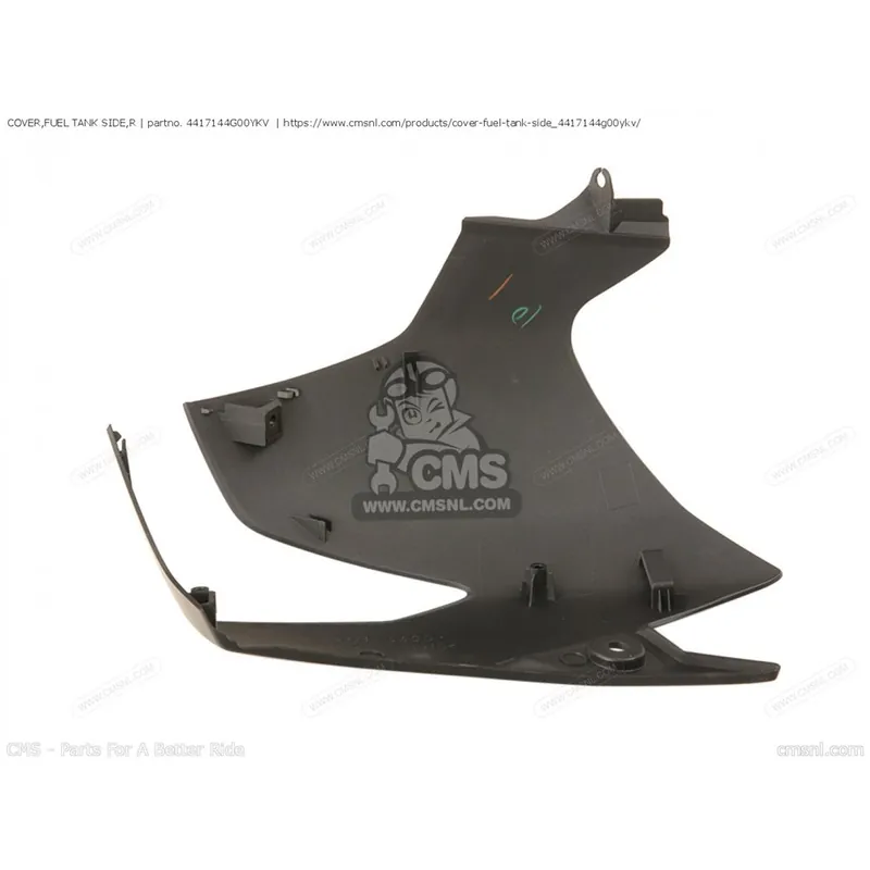 Akční Cena Plast nádrže Suzuki GSR 600 pravý 2006-2008 originální díl - 44171-44G00-YKV  černá