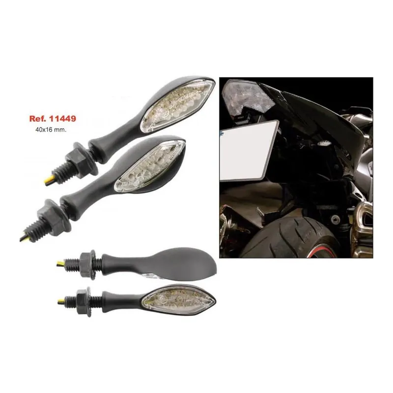 Rychlé Dodání Miniblinkr LED černý kapka  11449