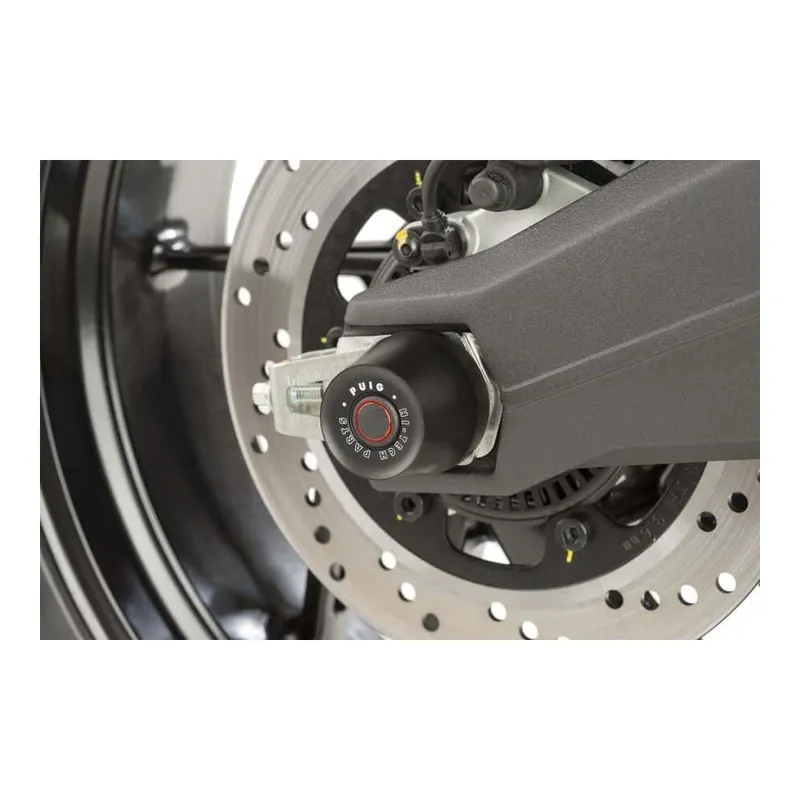 Bezpečná Platba Pádové protektory do osy kola PUIG 8522N černý barevné zátky součástí