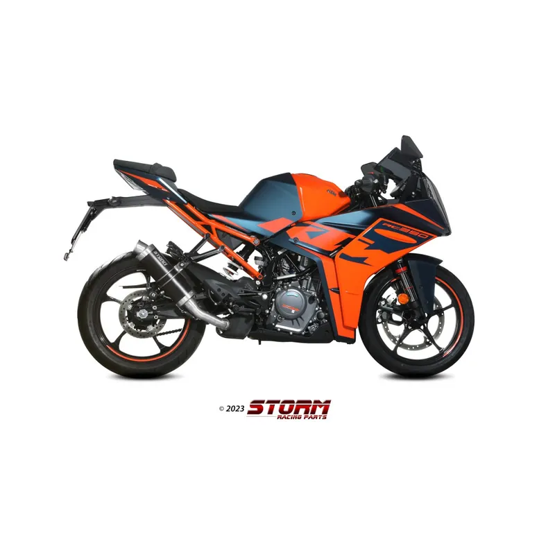 Nová Kolekce Koncovka výfuku STORM GP KT.030.LXSB černá