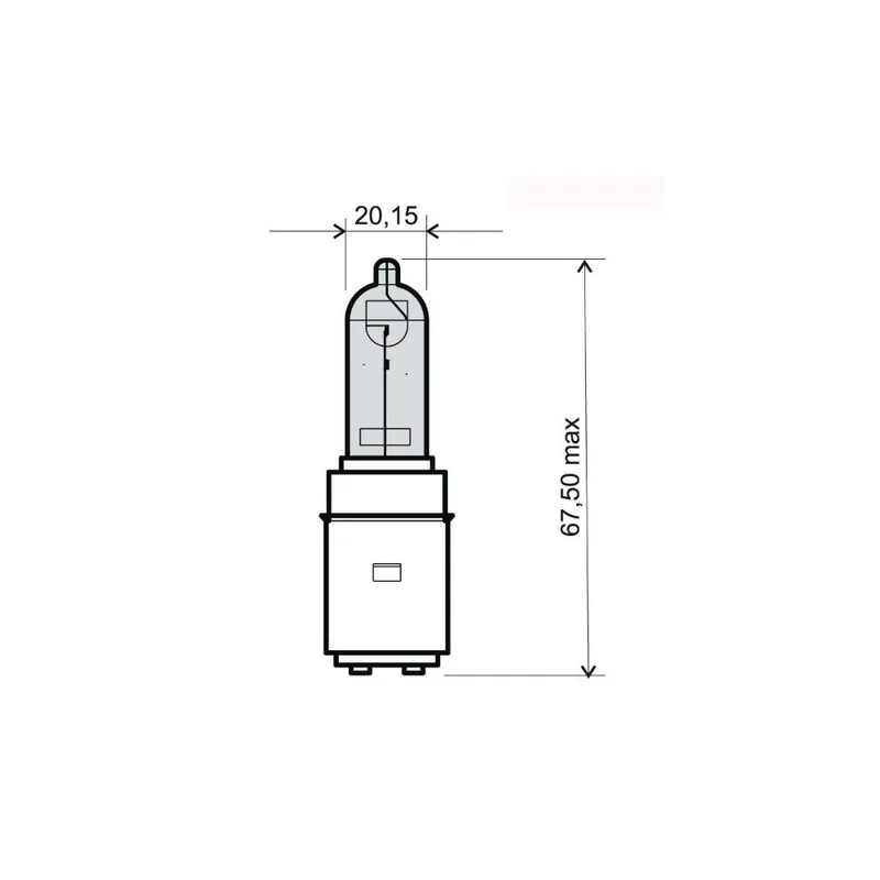 Profesionální Žárovka RMS 246510355 bílá 12V 35/35W
