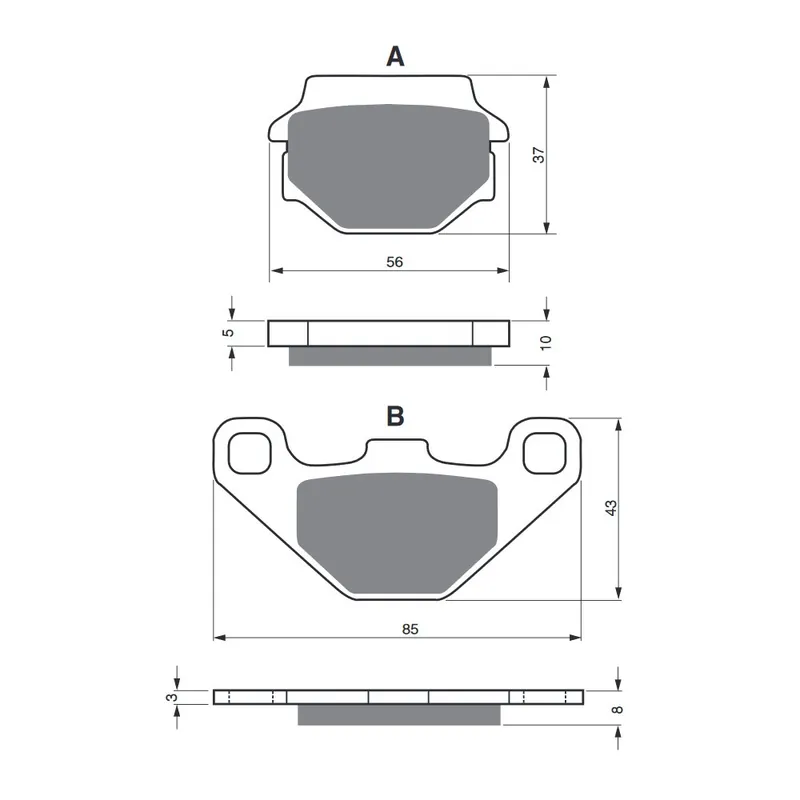 Vrácení Zdarma Brzdové destičky GOLDFREN 005 K1