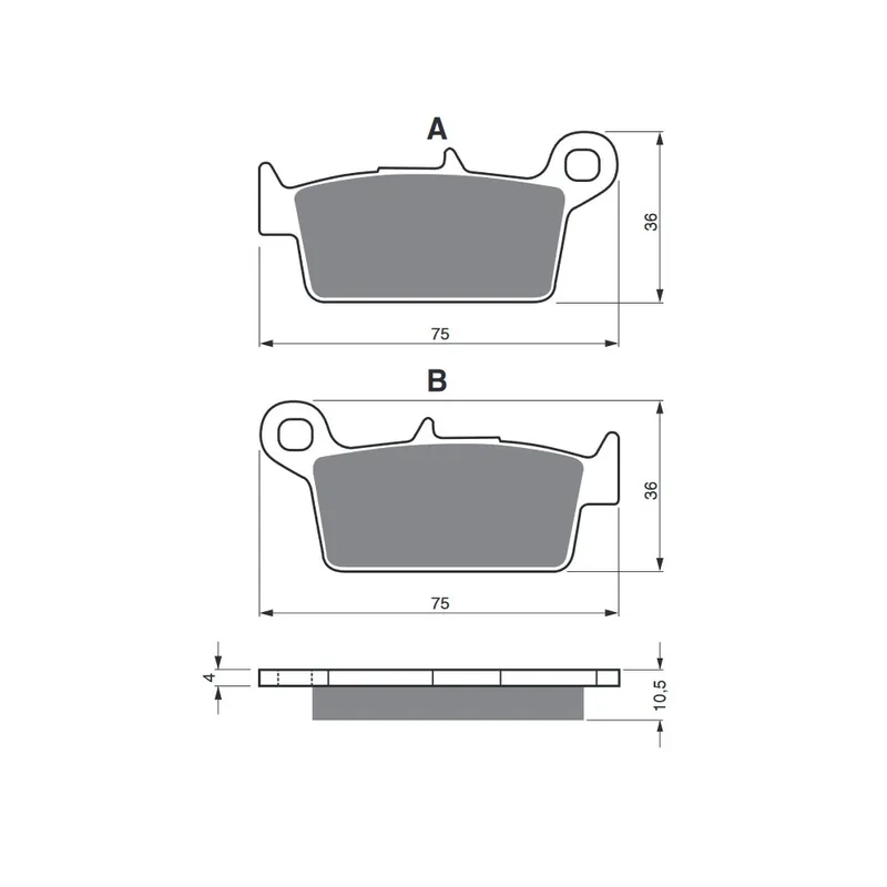 Aktuální Brzdové destičky GOLDFREN 003 K1