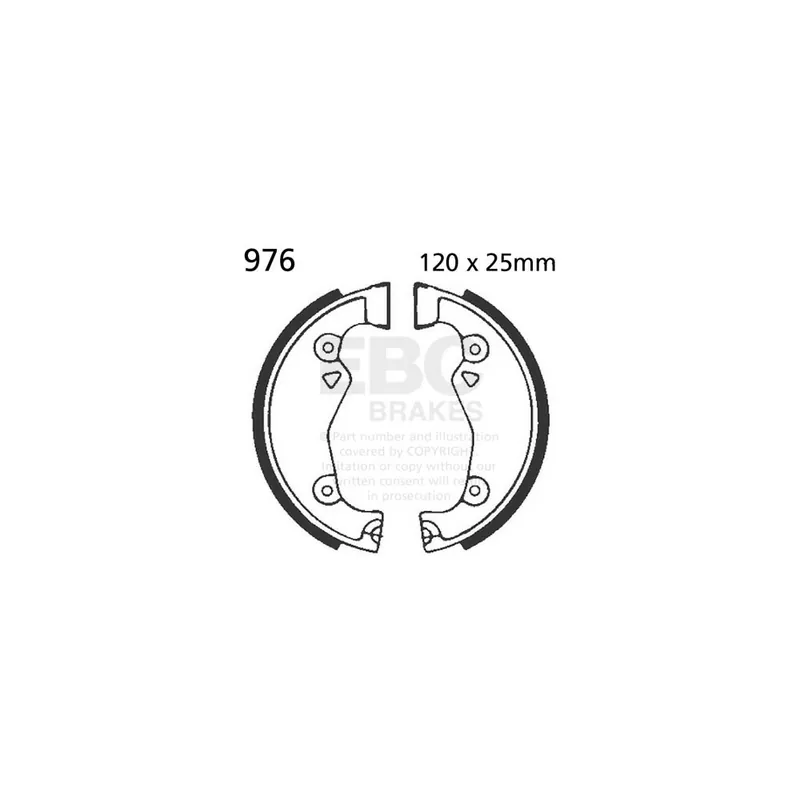 Sada brzdových čelistí EBC 976 Cenová Bomba