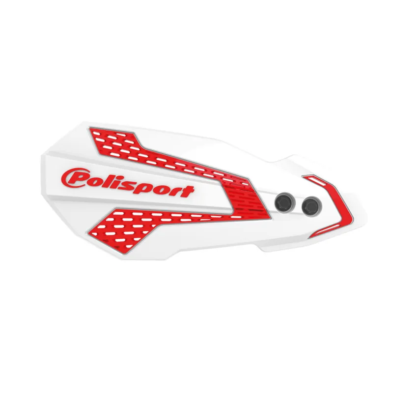 Chrániče páček POLISPORT MX FLOW s montážní sadou white/red CR04 Velkoobchod