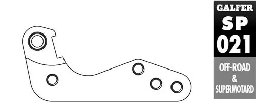 GALFER adaptér brzdového kotouče 270mm KTM do 09, BETA RR 4T 05-12, HUSGVARNA CR 125 00-04, BMW G 450X 08- Výhodná Nabídka