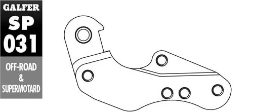 Nejlepší Cena GALFER adaptér brzdového kotouče 260mm YAMAHA WR/YZ 125 `01-07 YZF 250/426/450 01-07 WRF 250/426/450 00-15