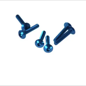 V PARTS (VICMA) sada šroubů do kapotáže M5X30 (6kusů) barva světle modrá (plochý allen)(TA530AZ) Hromadná Objednávka