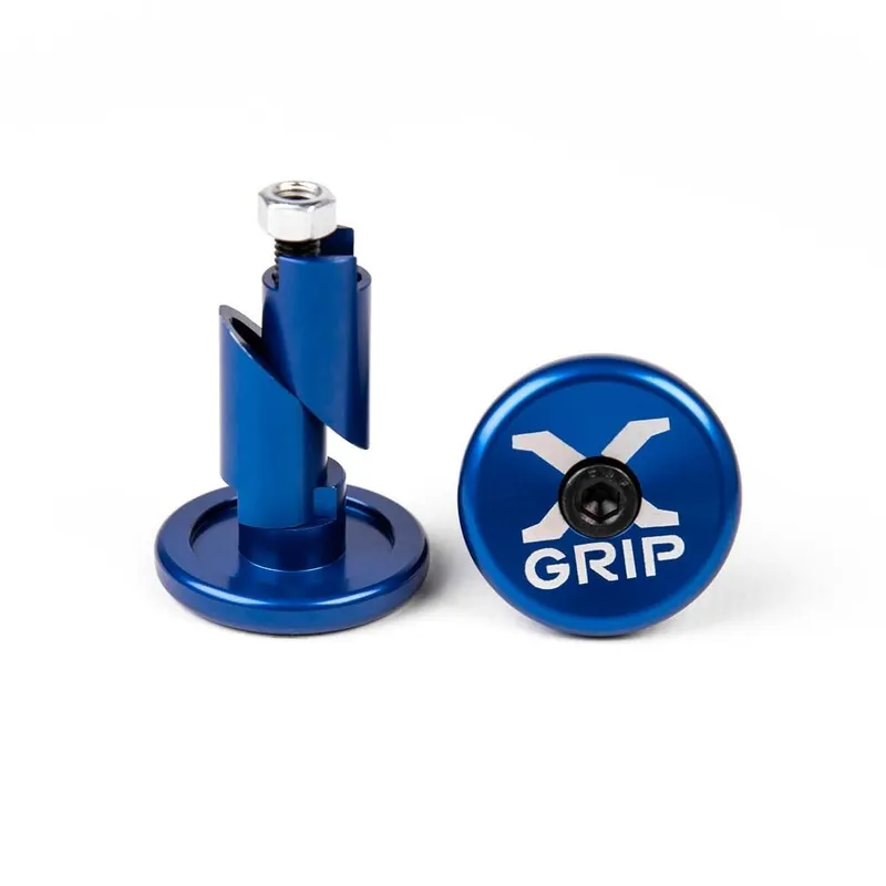 Sezónní Sleva X-GRIP koncovky řidítek do otvoru O průměru 12-16,2mm barva světle modrá