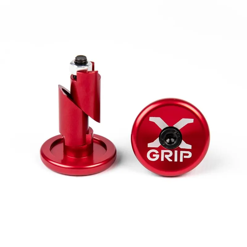 X-GRIP koncovky řidítek do otvoru O průměru 12-16,2mm barva červená Vysoce Kvalitní