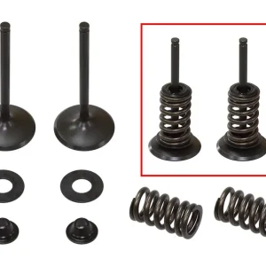 PSYCHIC sací ventily (komplet 2 kusy. ventilů s pružinami a podložkami) KAWASAKI KXF 450 06-08 (KXF450) KFX 450 R 08-13 ocel (35,95X5,45X83,3mm) Must-Have