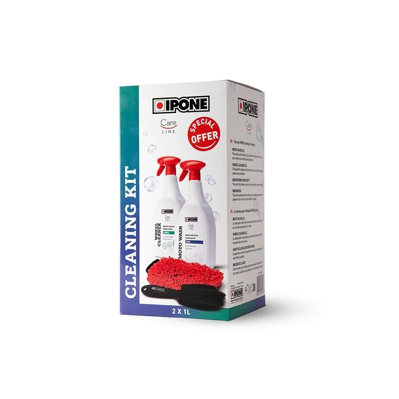 IPONE CLEANING KIT (MOTO WASH+WHEEL CLEANER) sada na čištění motocyklů (CARELINE) (4) Koupit Online