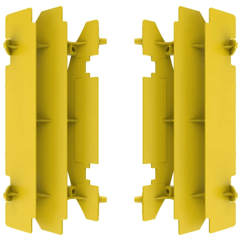 Akce POLISPORT kryty chladiče (mřížky- komplet) SUZUKI RM 125 01-08; RM 250 96-06; DRZ 400 00-22 barva žlutá