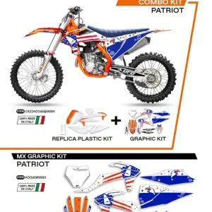Nízká Cena UFO kompletní sada plastů KTKIT522999X PLUS sada samolepek (dýhy) KTM SX/SXF 125/150/250/350/450 19-22 v sadě přední tabulka (KT04094) a kryty tlumičů (KT04055) PATRIOT barva (bílá/ světle modrý) -