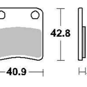 Velkoobchod DELTA BRAKING brzdové destičky KH257/2 (parkovací brzda) APRILIA MANA 850 08-14, SRV 850 12-19, BMW C 600/650 13-21, HONDA FJS 400 SILVERWING 06-16, FJS 600 SILVERWING 01-16, DN-01 680 08-11, CTX 700 14-21, X-ADV 750 17-22, CRF