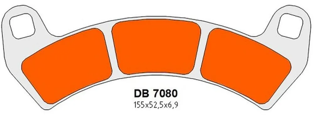 Výprodej DELTA BRAKING brzdové destičky KH680 přední POLARIS RZR 925 PRO XP/XP4 20-22, RZR 925 turbo 19-22, GENERAL 1000 XP4 21-22, RZR 1000 XP/XP4 16-18 - nahrazuje DB2363OR-D