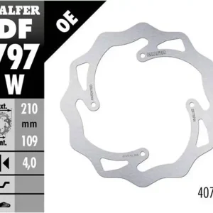 Garance Vrácení Peněz GALFER brzdový kotouč zadní KTM SX 85 11-20, SX 150 15-18, FREERIDE 250/350 13-, FREERIDE E 12-, WAVE (210X106X4mm)