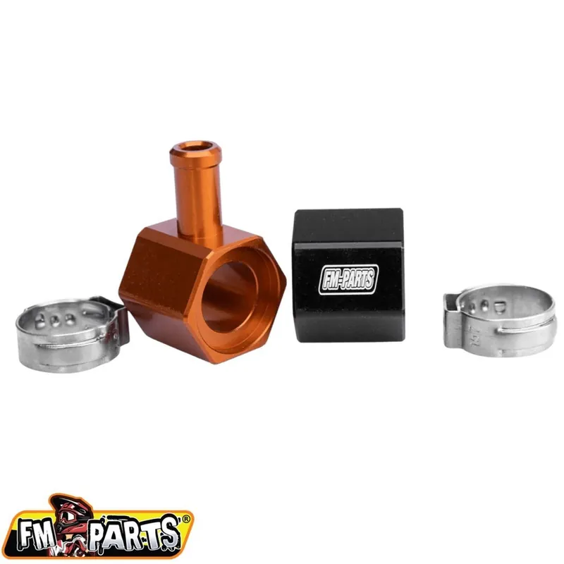 FM-PARTS hliníková spojka palivové hadičky KTM / HUSQVARNA / GAS GAS TPI 18-23 barva černá Rychlé Dodání