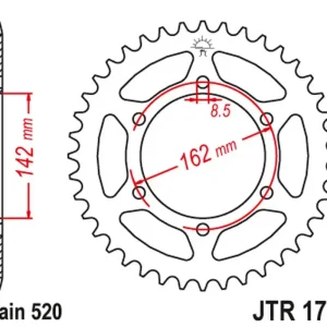 Top Prodej JT rozeta SUZUKI PE 175 80-84 (řetěz520)