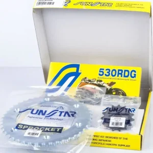 Ruční Výroba SUNSTAR řetězová sada HONDA CBR 900RR 92-95 STANDARD (16/42/108) (DO 1000CC) (SUN52216/SUN1-5485-42/SS530RDG-108N) - MADE IN JAPAN -