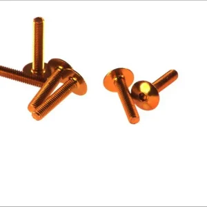 V PARTS (VICMA) sada šroubů do kapotáže M6X30 (6kusů) barva zlatá (plochý allen)(TA630G) Akční Nabídka