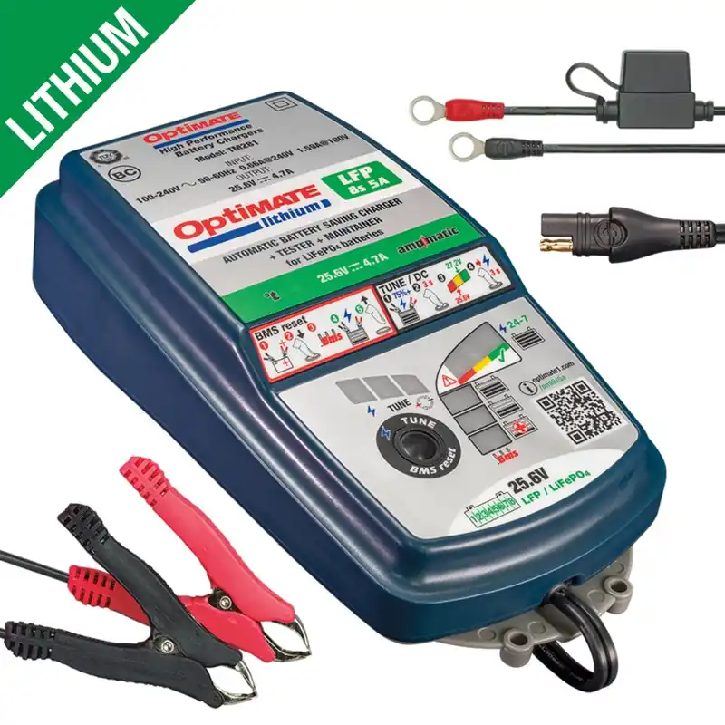 OPTImate nabíječka akumulátorů OPTImate LITHIUM 8S 25.6V / 26.4V 5A, 2,5-100AH, LFP / LIFEPO4, SAE (EL) (12) Nízká Cena