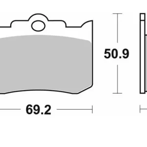 SBS brzdové destičky KH216/3 STREET PERFORMANCE (EXCEL) sintrované barva zlatá INDIAN CHIEF/SCOUT/SPIRIT 02-08 zadní Exkluzivní