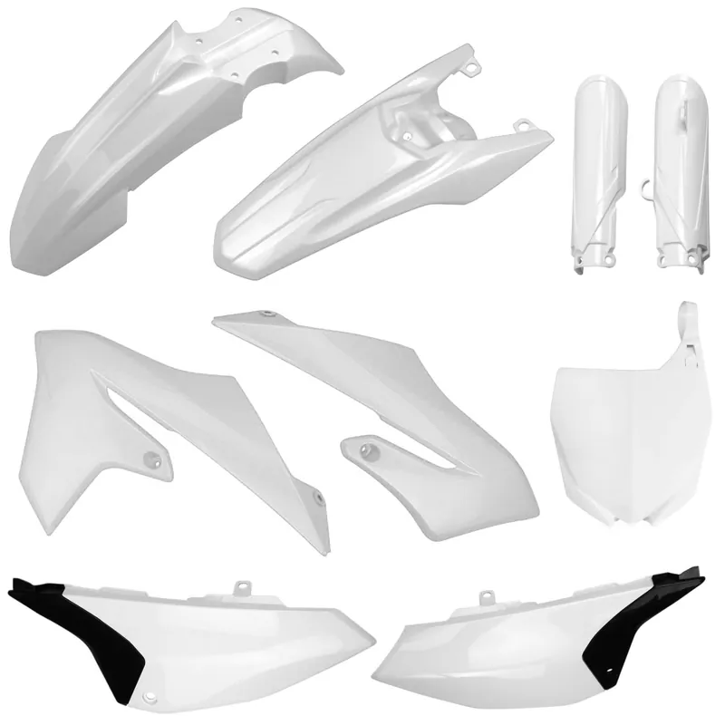 Tovární Cena POLISPORT kompletní sada plastů (FULL KIT) YAMAHA YZ 65 19-24 v sadě tabulka přední (8665500001) i kryty tlumičů (8399800001) barva bílá