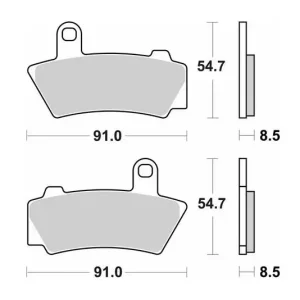SBS brzdové destičky STREET PERFORMANCE (EXCEL) sintrované KH748 barva zlatá BMW R18 1800 21- zadní Nejlepší Cena