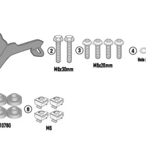 Dokud Zásoby Vydrží KAPPA upevnění štítu 1173SK CF MOTO CL 700X 21-25