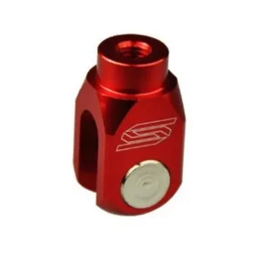 Profesionální SCAR závodní koncovka táhla zadní brzdové pumpy KAWASAKI KX 250 19-25, KX 450 19-25, KX 250X 21-25, KX 450X 21-25, BETA RR 250 / 300 / 350 / 390 / 430 / 480 13-25 barva červená