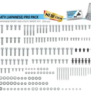 ACCEL komplet šroubů, matic, podložek, kolíků a závlaček pro čtyřkolky/ATV japonských (227 dílů) Pouze Dnes