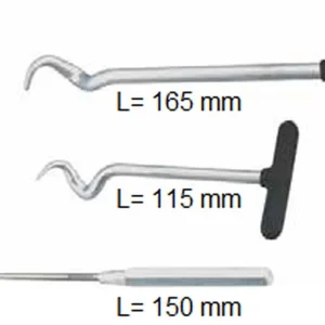 Cenově Výhodný BUZZETTI nástroj na demontáž těsnění; o-kroužků; pružných hadic sada obsahuje 3 kusy165mm 150mm 115mm