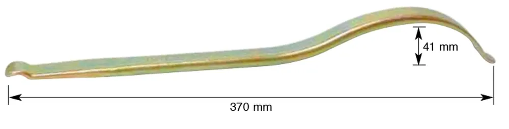 BUZZETTI nástroj montážní páka na pneu ohnutá 37cm Hromadná Objednávka