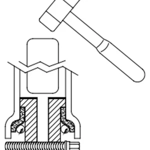 BUZZETTI sada nářadí / stahovák pro demonták ložiskových těles ze sloupku řízení Zlevněný