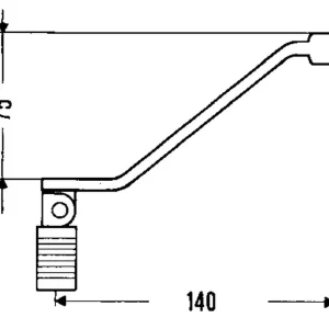 Nakupujte Hned BUZZETTI spojková páčka ocelová HONDA XL 350R; XL 600; YAMAHA XT 600Z TENERE